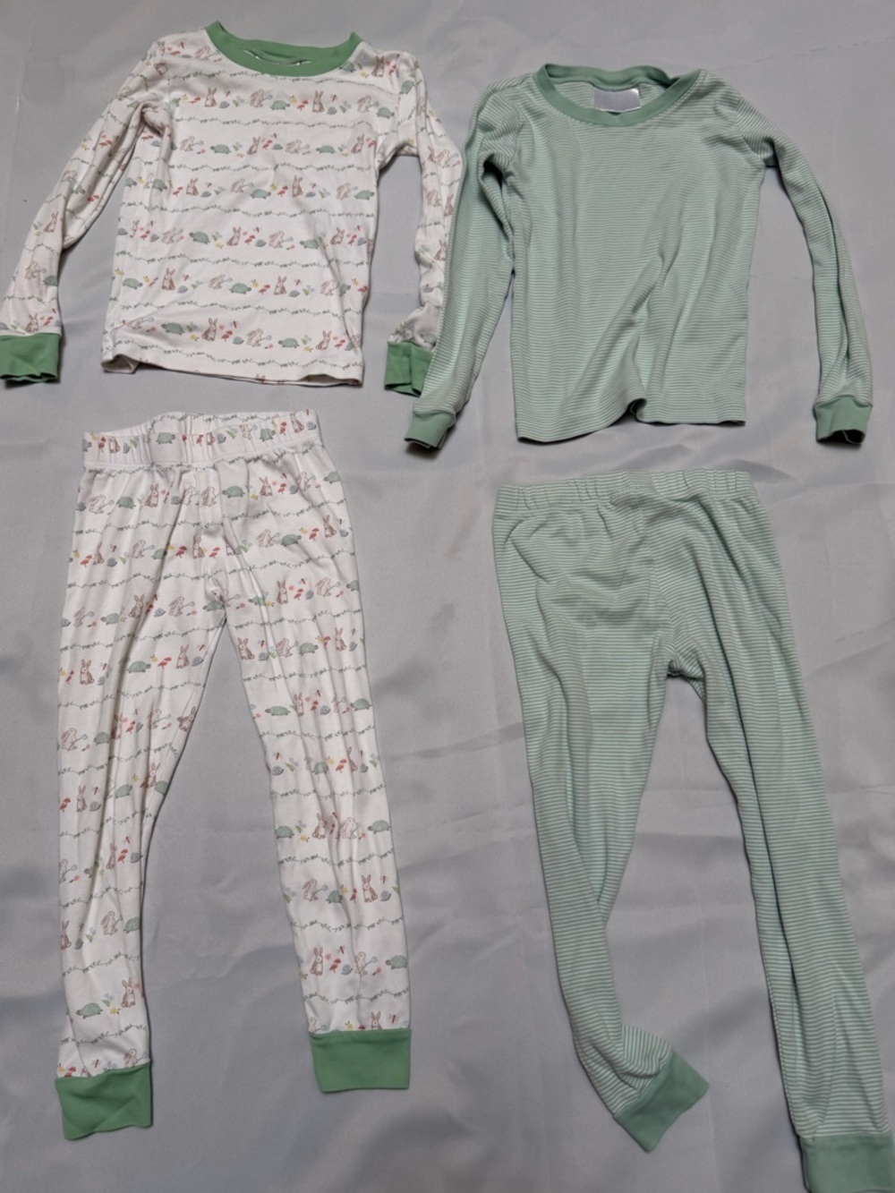 Lake Pajamas Girls Bundle Size 5 Two Long-Long Sets Pima Cotton - Picture 5 of 17
